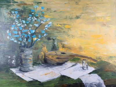 Joël COUILLEAUX (1939-2022) Composition au bouquet et à la m…