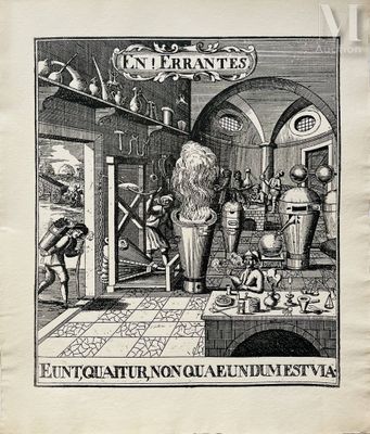 Bois gravé Laboratoire de Chimie - Photo 1