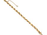 a gold bracelet with a chain and a clasp