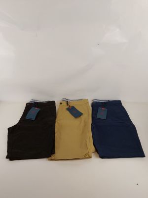 Lot de 3 - KENZARRO - Shorts type chino - Coupe droite coton…
