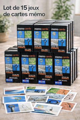 Lot de 15 jeux de cartes mémo La première photo est non cont…