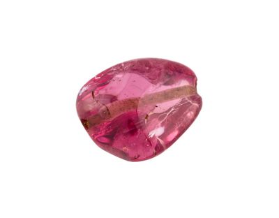 a close up of a pink tourmaline stone on a white background