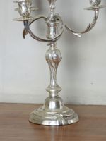 PAIRE DE CANDELABRES à trois bras de lumière en bronze argen… (photo 5)