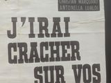 a poster on the wall that says j ' irat cracher sur vos tombes