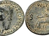 a silver coin with an image of a man on a horse