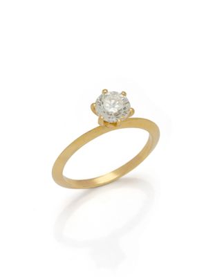 une bague en diamant à une seule pierre, par van cleef
