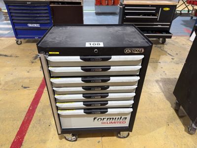 an image of a tool cabinet with six drawers