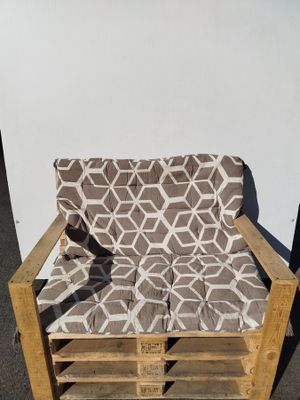 Lot de 6 coussins pour palette - dimensions 60x120cm - coule…