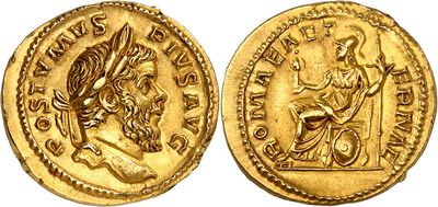 a gold coin with an image of a man on a horse