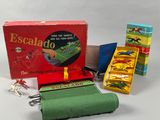 a box of candy, a roll of candy, and a box of candy