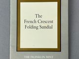 the french crescent folding sundial by franklin mint