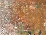 an image of a close up of a painting of a bird on a tree
