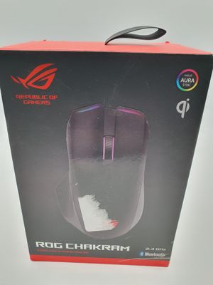 the box of the asus rog chakram mouse is open