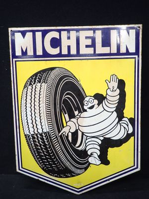 Panneau publicitaire en porcelaine « Michel Michel Tire »