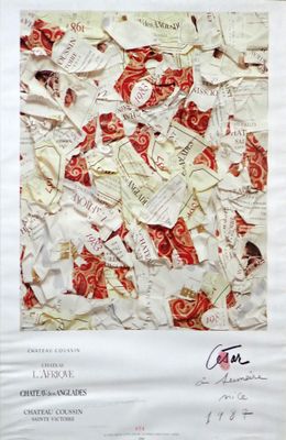 une image représentant une feuille de papier sur laquelle figurent un bouquet de fleurs rouges