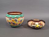 paire de vases chinois de style « cloise » à motifs floraux