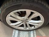 a close up of a tire on the ground
