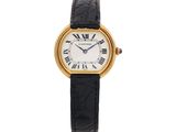 cartier a lady ' s 18k gold and diamond set wristwatch