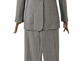 costume gris à fines rayures sur un mannequin, mannequin, mannequin, mannequin, mannequin, mannequin, mannequin, mannequin, mannequin, mannequin