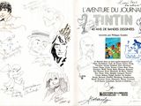 a book with a bunch of drawings on it