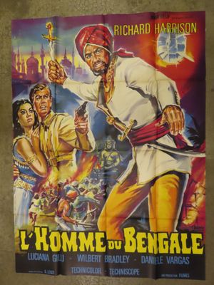french movie poster for l ' homme d ' bengale