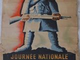 french poster of a soldier holding a rifle in his right hand