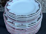 a lot of plates stacked on top of each other
