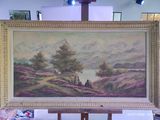 une image d'un tableau sur un chevalet dans une pièce