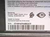 a label on the back of a cell phone