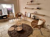 a living room with a lot of furniture in it