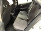 the back seats of a car with a seat belt in a car