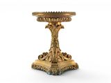 an image of a gold pedestal on a white background