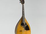un gros plan d'une mandoline posée sur une table