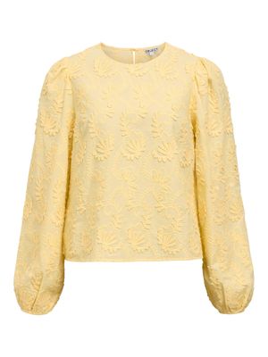 .OBJECT - Top manches longues brodé - Coloris Sunlight - Neu…