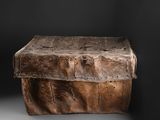 an image of a wooden box sitting on top of a table