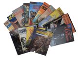 un grand nombre de bandes dessinées sur la table