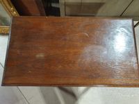 Table à écrire de style Louis XIII en chêne patiné à pieds b… (photo 2)