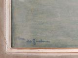 an image of a painting of a bird sitting on top of a window sill