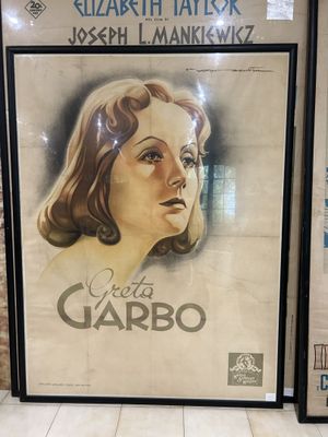 Grande affiche entoilée Greta Garbo.
