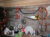 a picture of a workbench with tools on it