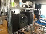 a picture of a room with a lot of electronics on it