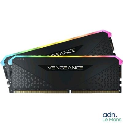 a close up of two black and rainbow ddp ram modules