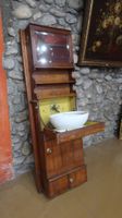 Meuble de toilette de marine fin XIXe, en bois naturel, 171x… (photo 2)