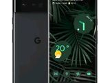 the google pixel phone is shown with a dark green theme