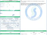 a close up of a document with a barcode on it