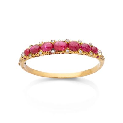 a ruby and diamond ring