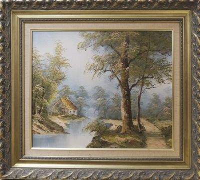 Travail XXe siècle Paysage de campagne