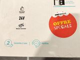a box with a sticker on it sitting on a table