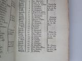 a book with a list of names and dates on it