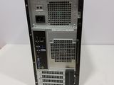 a close up of a computer tower on a white surface